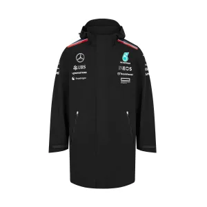 Mercedes AMG Petronas F1 2024 Men's Team Rain Jacket - Black