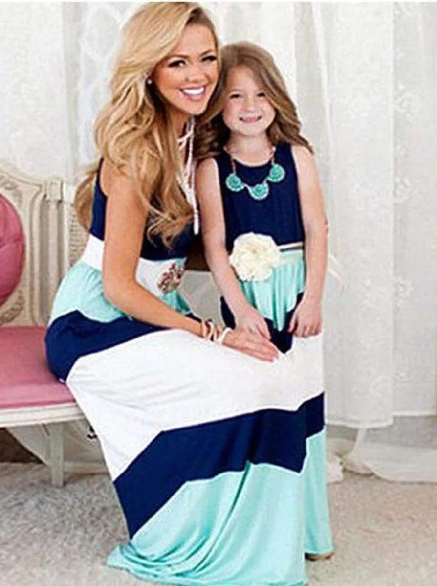 Mommy and Me Chevron Print Please Maxi Dress