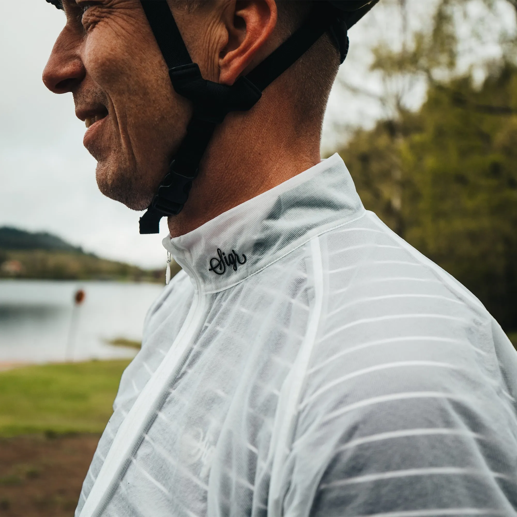 Näckrosleden Men's Translucent Ultra-Lightweight Cycling Wind/Rain Jacket