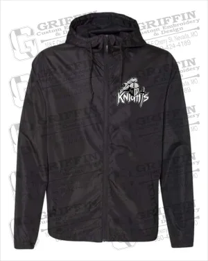 NEVC Knights Youth Lightweight Windbreaker - Knights Full Logo