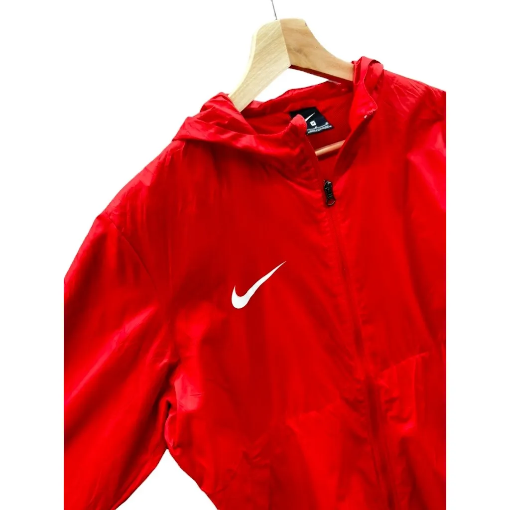 Nike Men's Dark Orange Full Zip Windbreaker Jacket