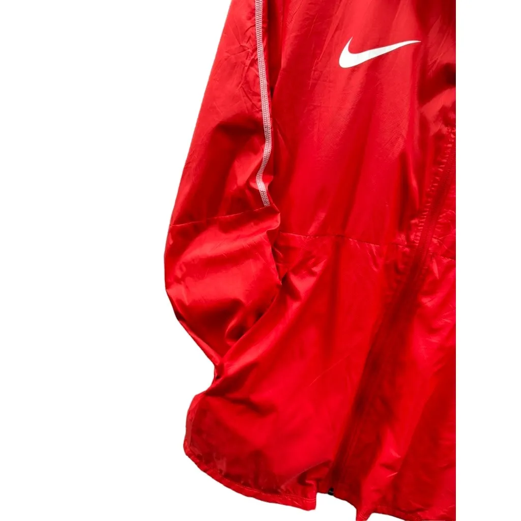 Nike Men's Dark Orange Full Zip Windbreaker Jacket