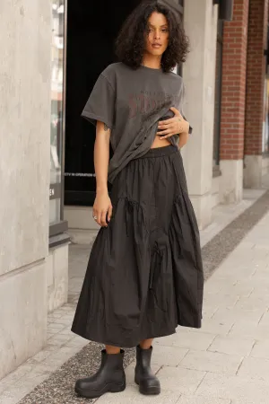 NYLON MAXI SKIRT