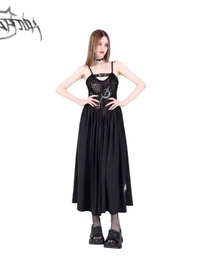 PINKSPINK Mystical Moon Maxi Dress - Black