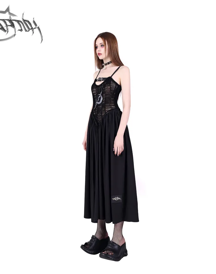 PINKSPINK Mystical Moon Maxi Dress - Black