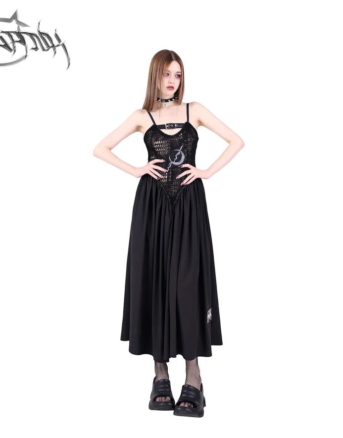 PINKSPINK Mystical Moon Maxi Dress - Black