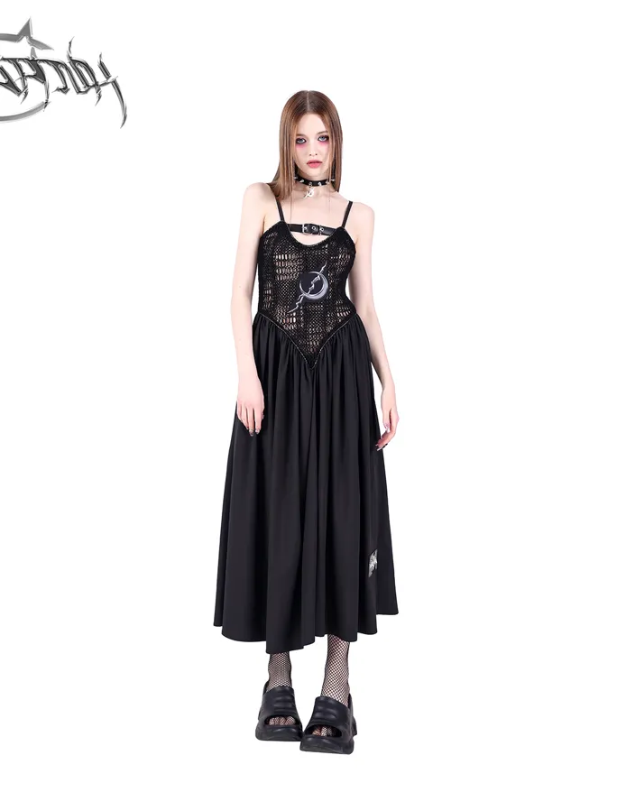 PINKSPINK Mystical Moon Maxi Dress - Black