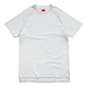 Piped Raglan Boxy Tee - Light Grey