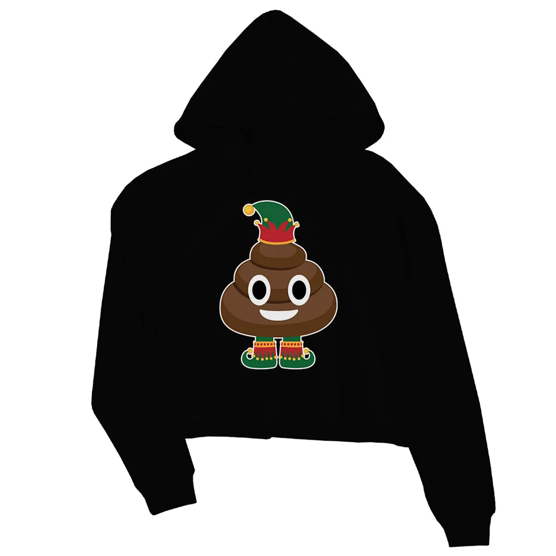 Poop Elf Crop Hoodie