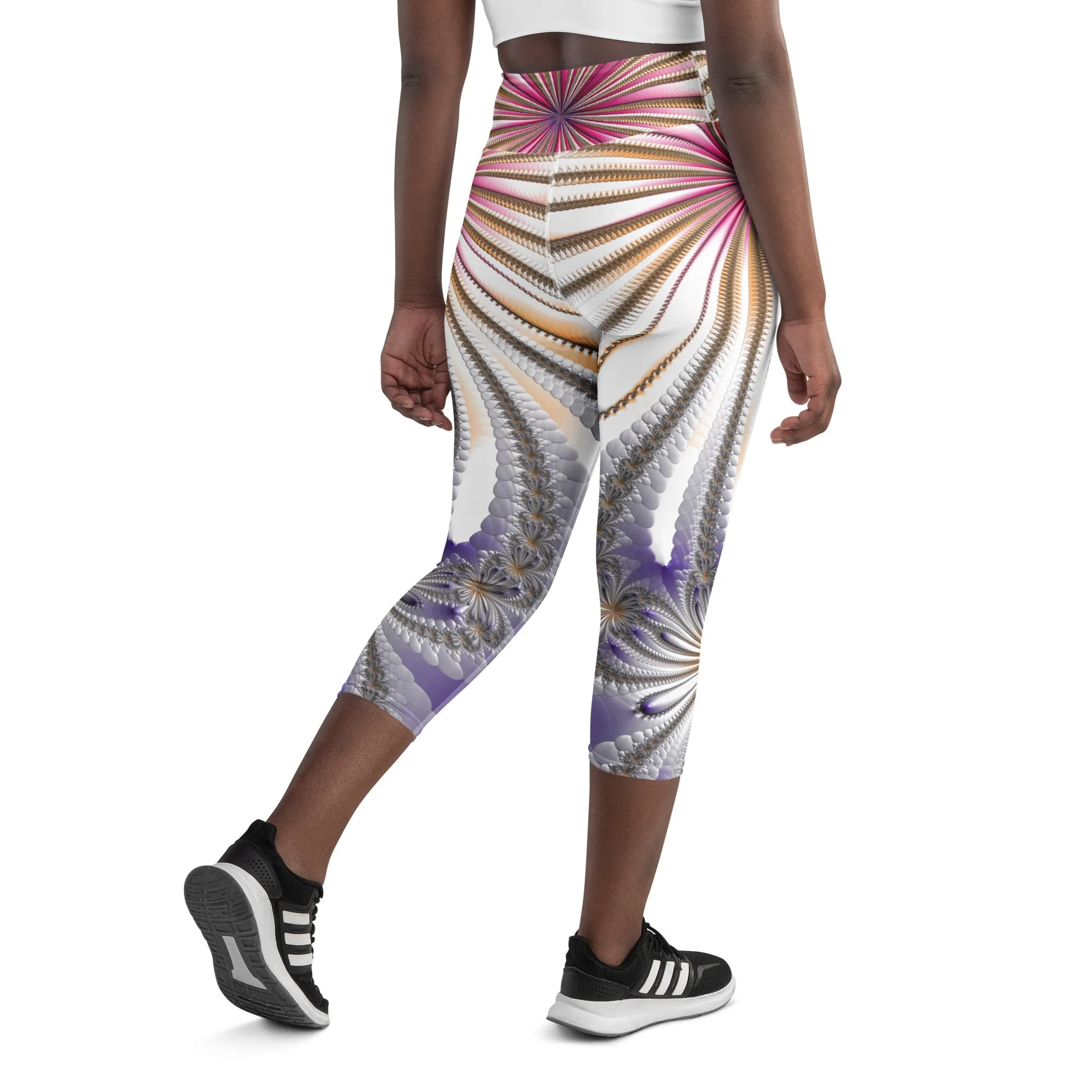 "Morning Bloom" Collection - Yoga Capri Leggings