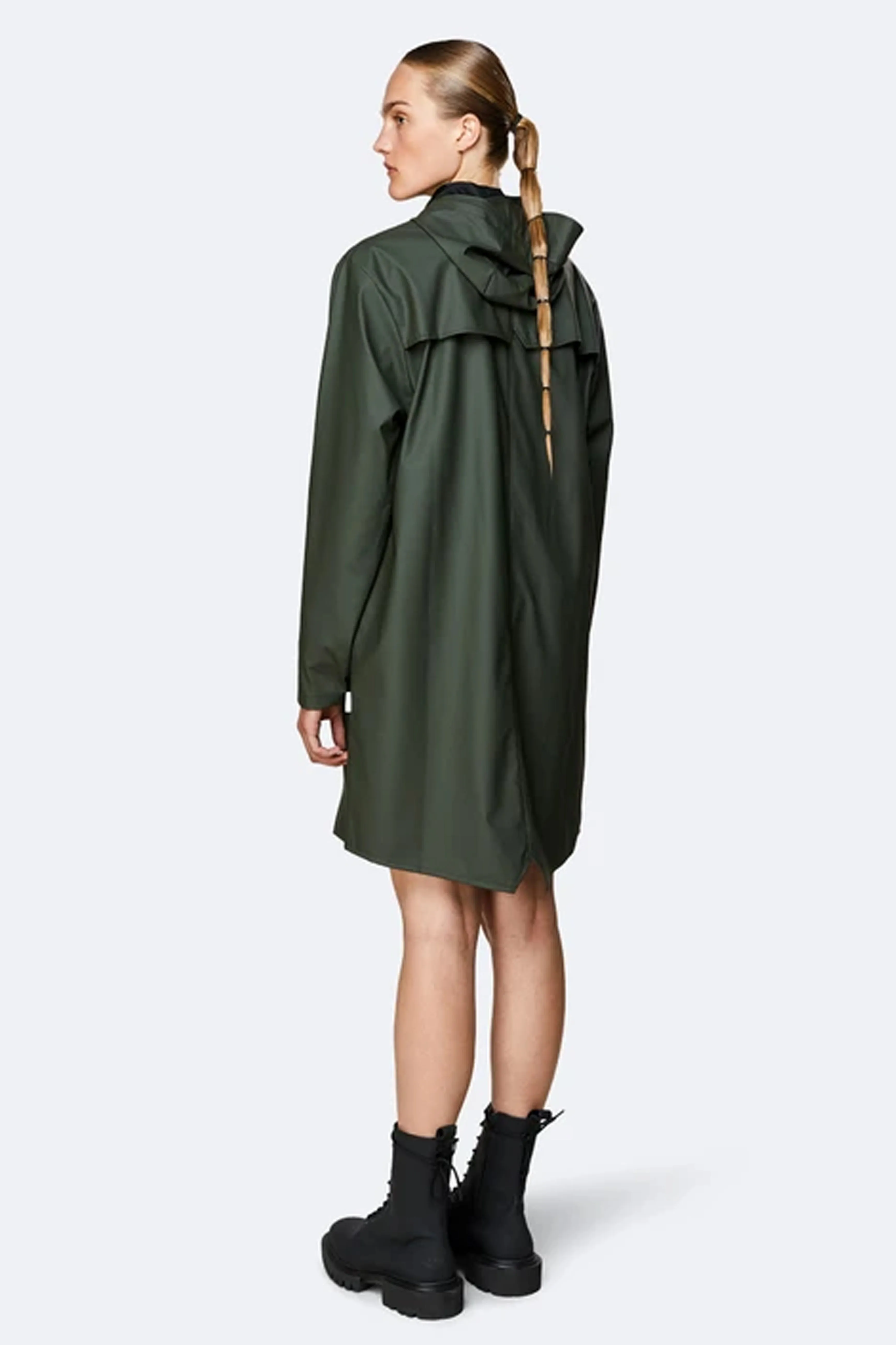 Rains Long Green Jacket