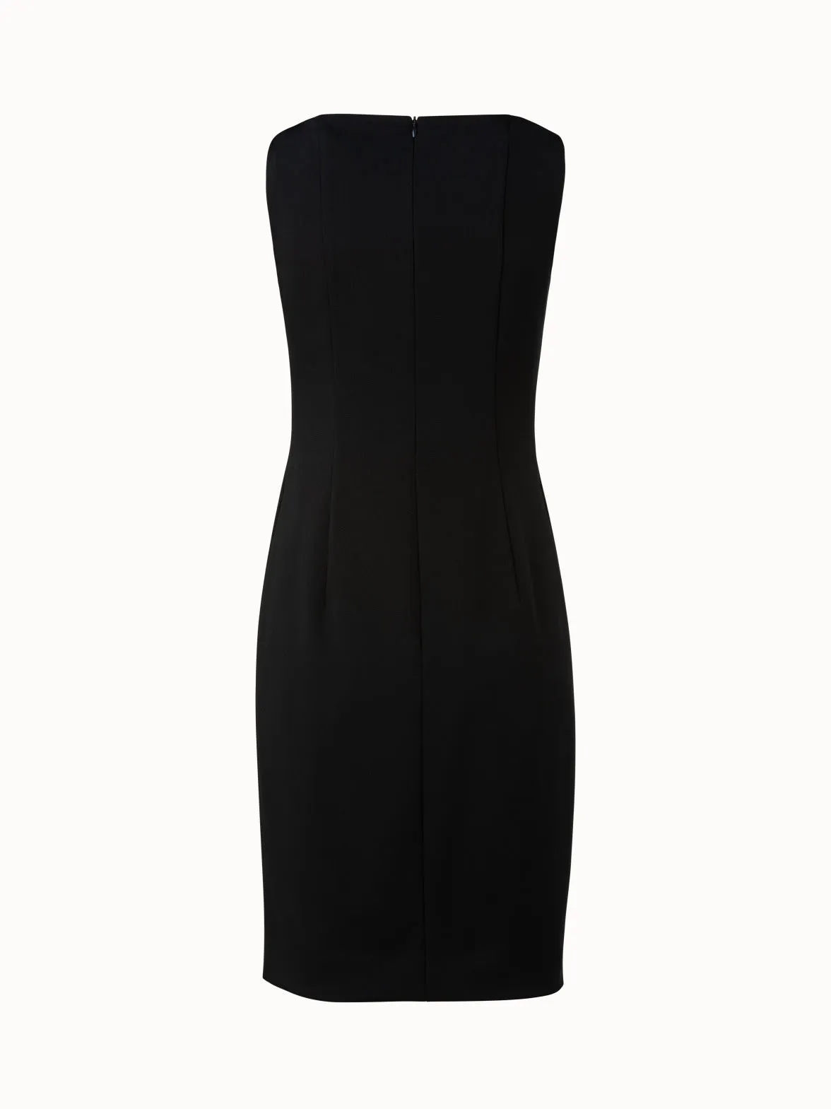 Silk Crêpe Stretch Sheath Dress