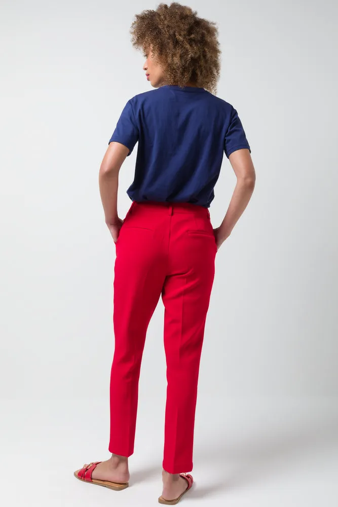 Slim Leg Pants Red