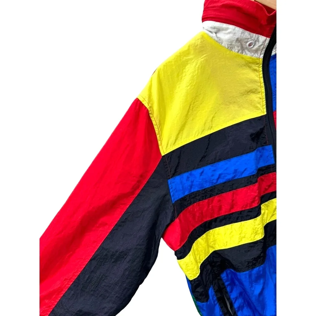 Smoke Rise NY C State Multicolor Lightweight Windbreaker