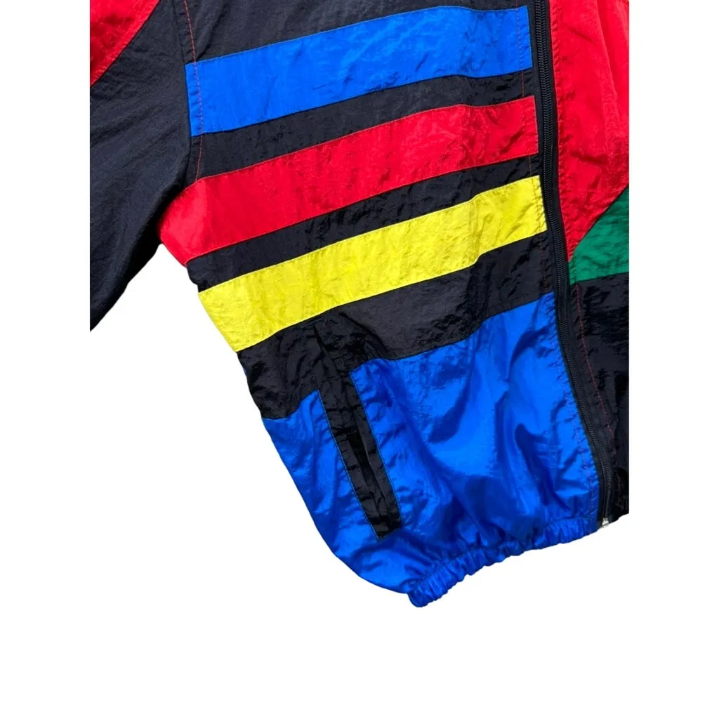 Smoke Rise NY C State Multicolor Lightweight Windbreaker