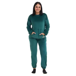 Snuggs women winter pajama Dark Green Set