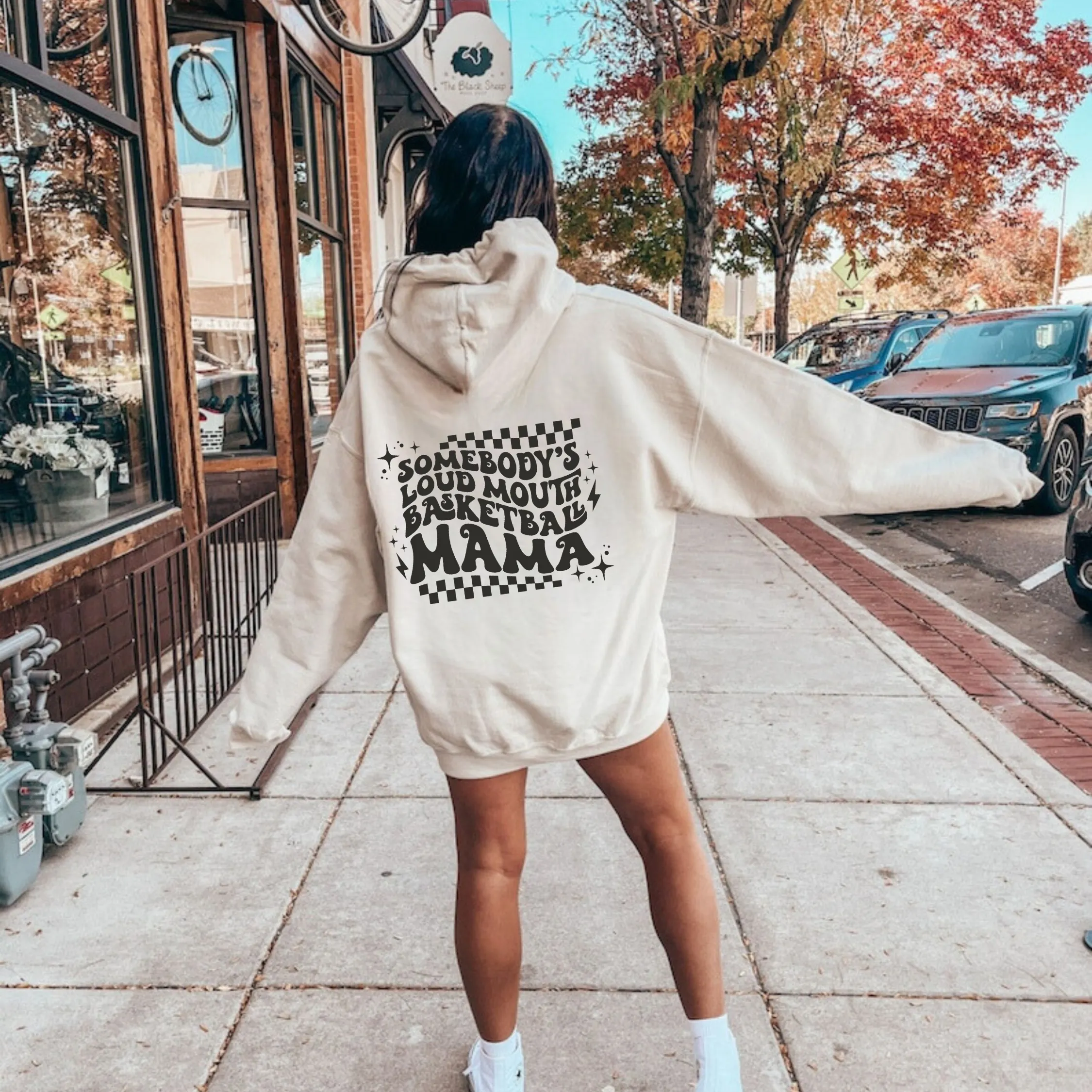 Somebody's Loud Mouth Basketball Mom Hoodie