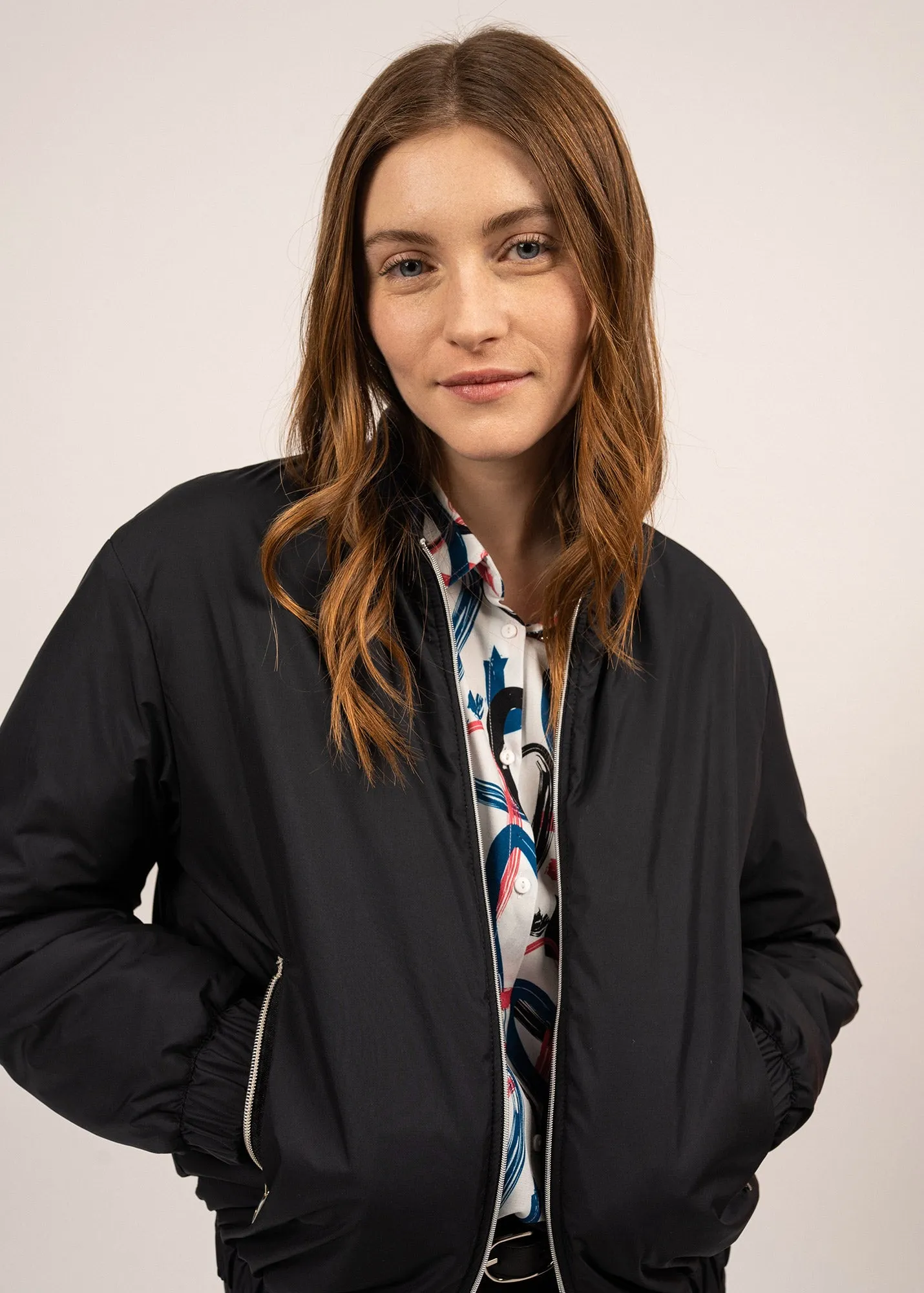 STE LYDIA - Rainproof Bomber Jacket for Women (DARK BLUE)