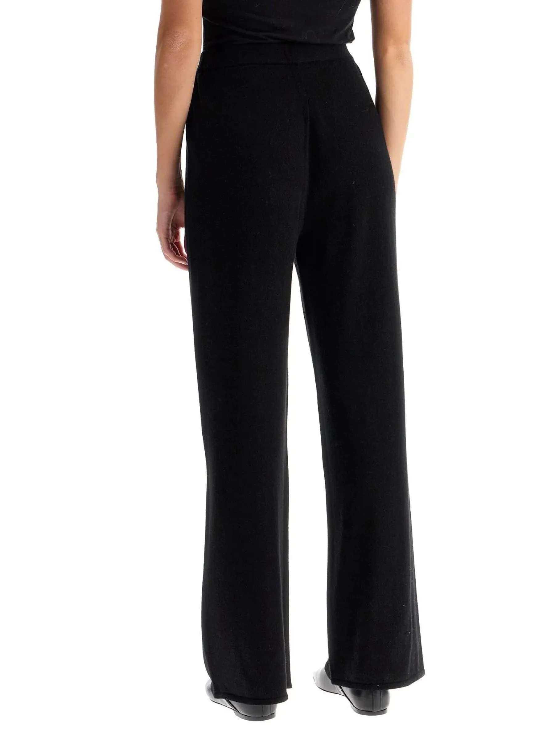 Straight Leg Cashmere Trousers