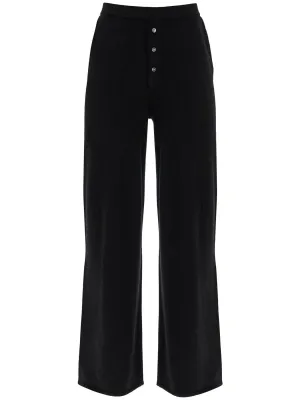 Straight Leg Cashmere Trousers