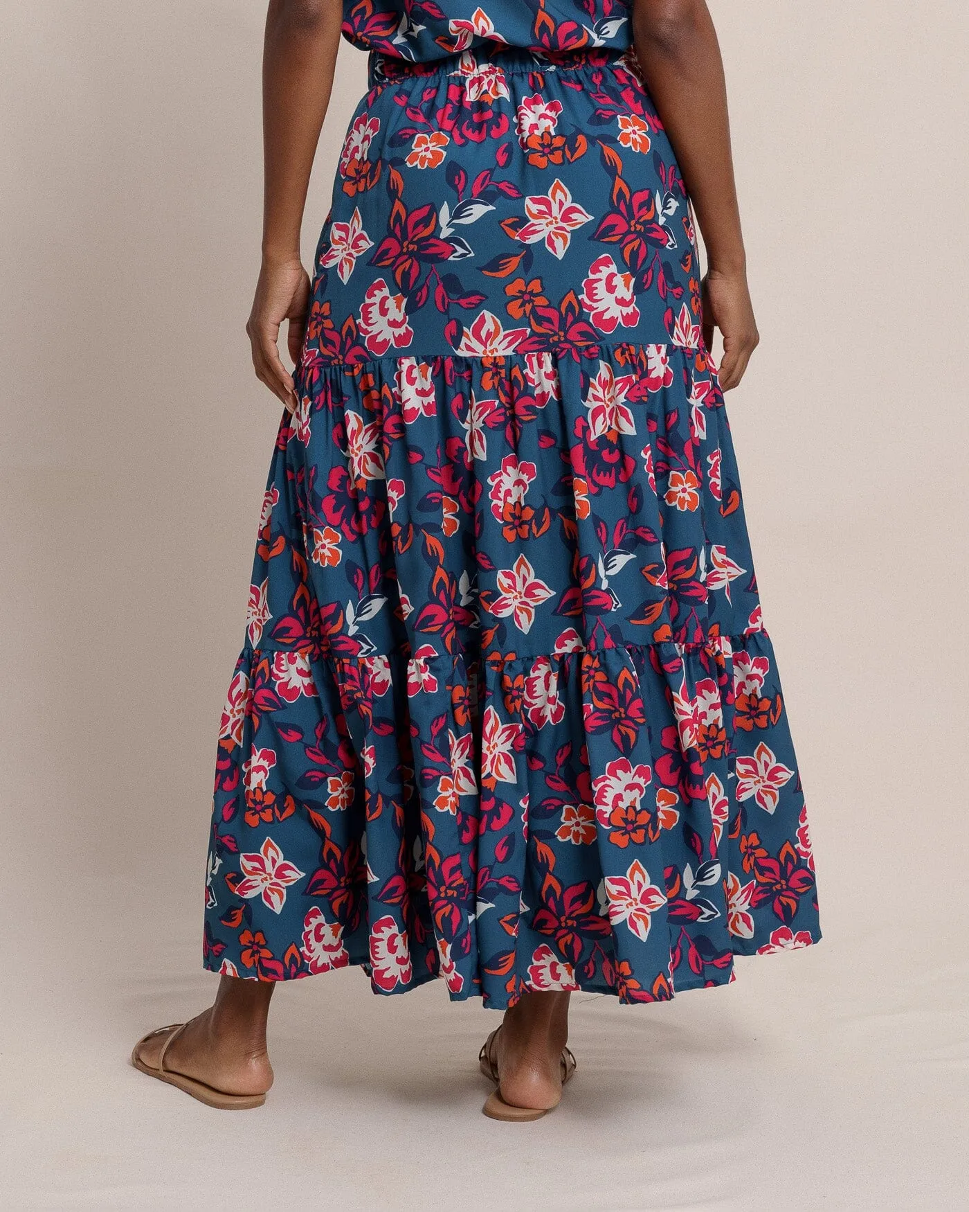 Taytum Aster Bouquet Printed Maxi Skirt