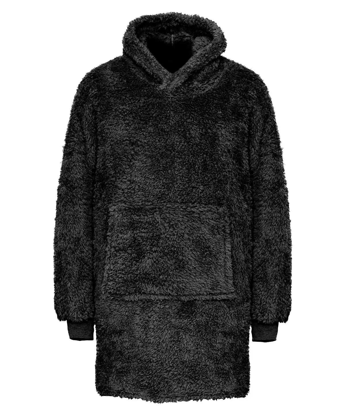 The Ribbon teddy bear fabric hoodie | Black