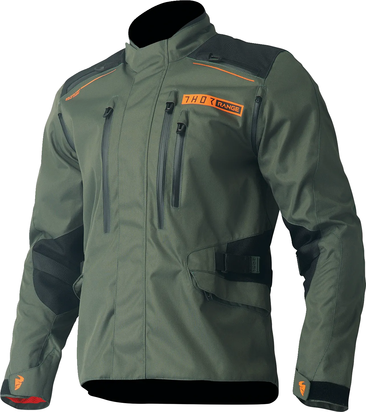 THOR Range Jacket - Army Green/Orange - Large 2920-0728