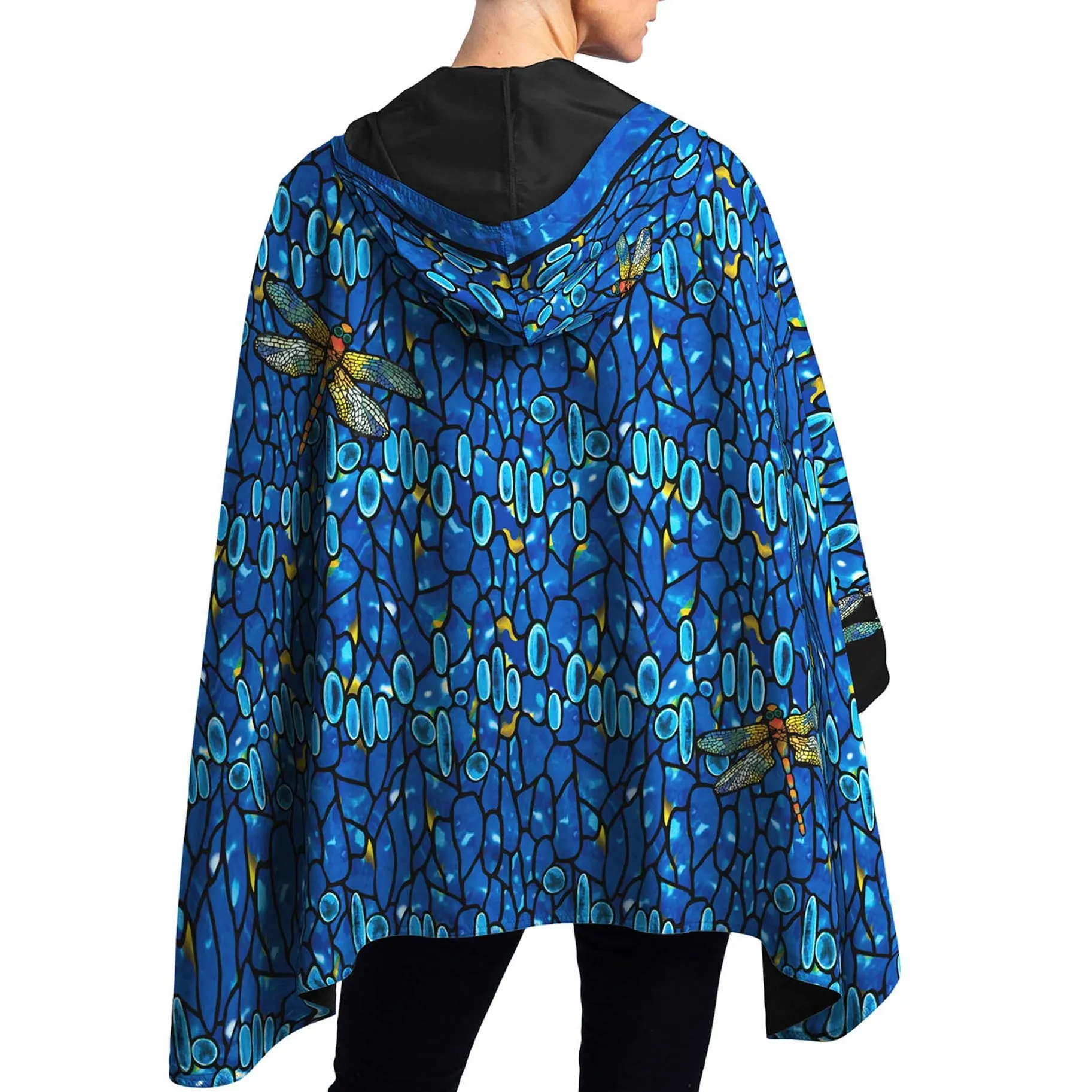 Tiffany Dragonfly Womens Rain Cape - Rainproof Breathable Rain Poncho