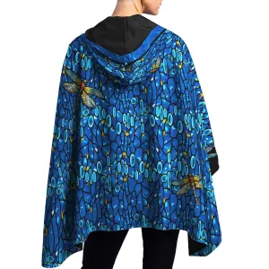 Tiffany Dragonfly Womens Rain Cape - Rainproof Breathable Rain Poncho