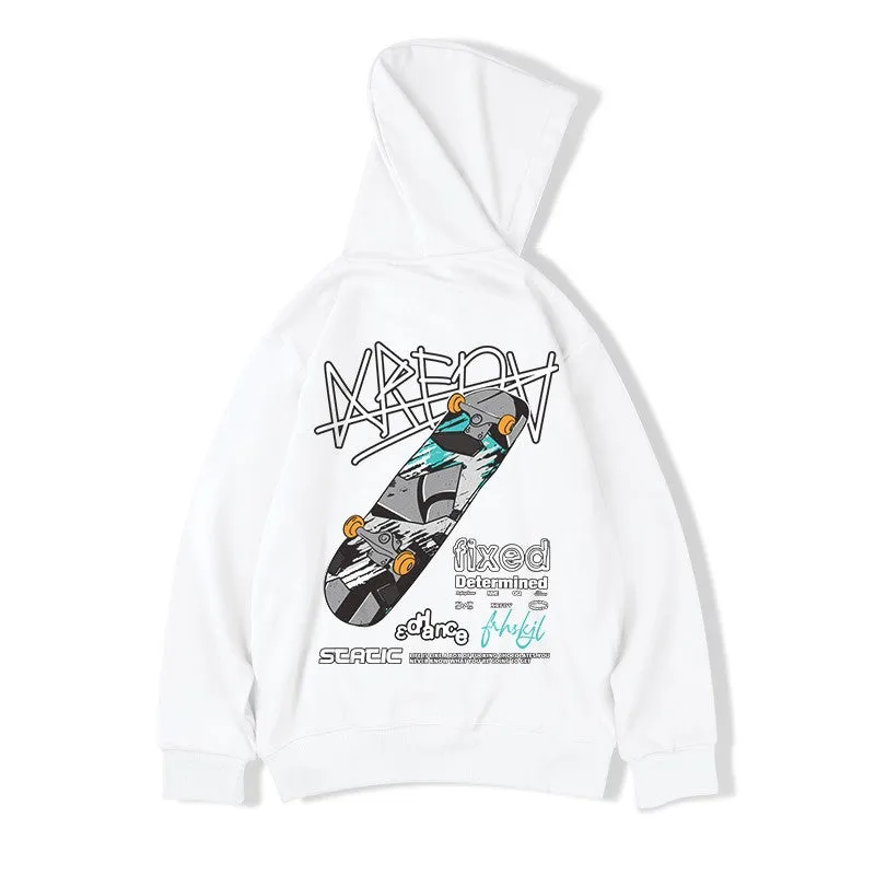 Trendy hoodies sweatshirt plus size hip-hop unisex loose fit hoodie