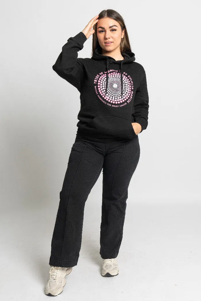 Tribe Of Women Circle Black Cotton Blend Unisex Hoodie