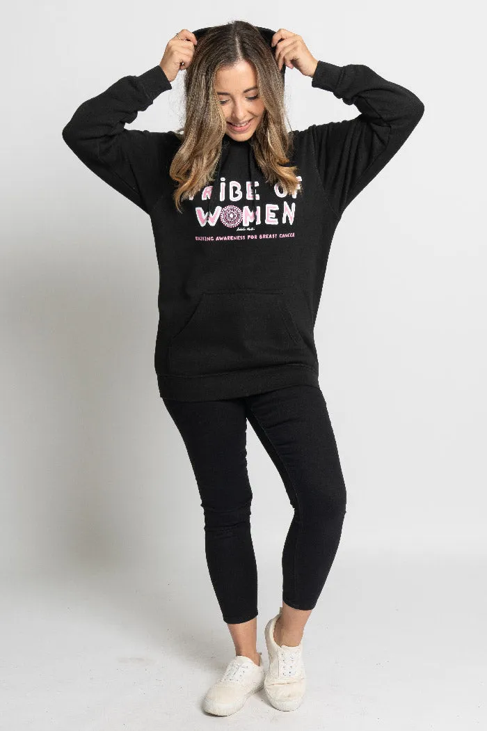 Tribe Of Women Type Black Cotton Blend Unisex Hoodie