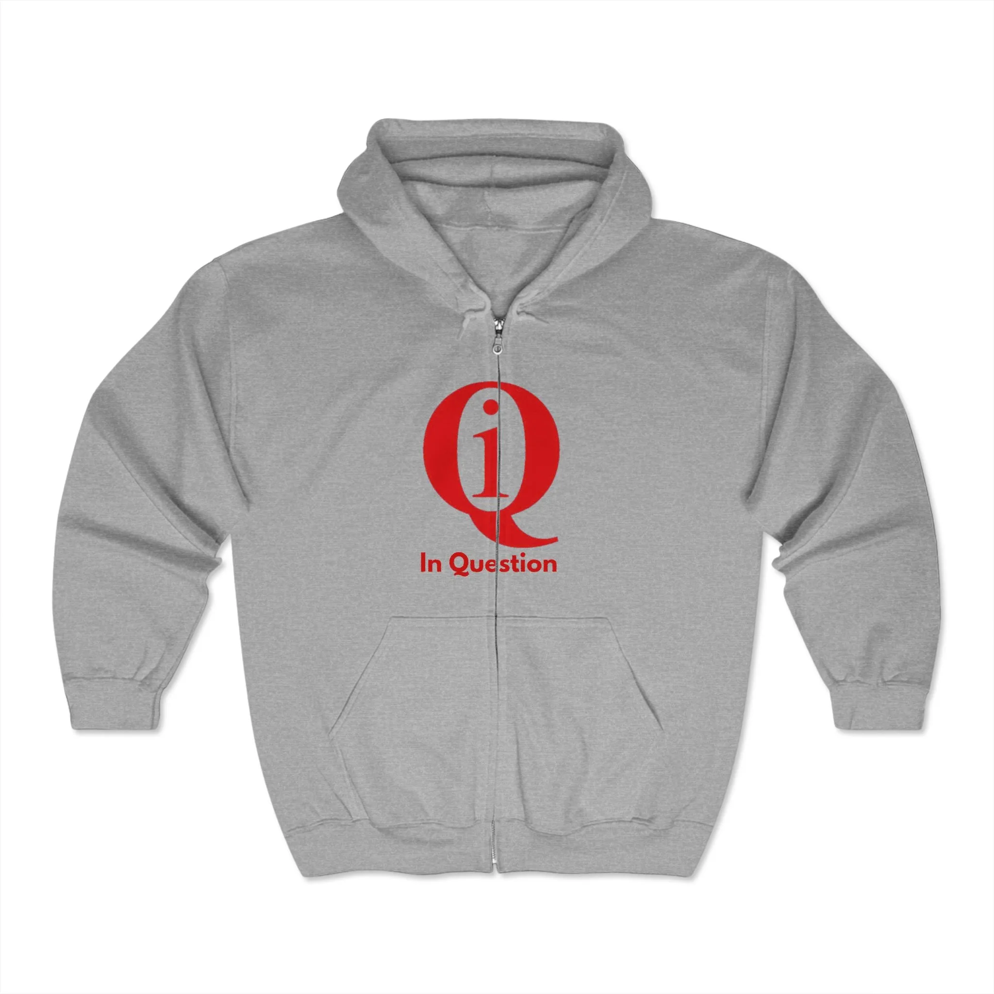 Unisex Heavy Blend™ Full Zip Hoodie - 'In Question' Design for Thoughtful Minds