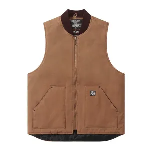 WCC HEAVY DUTY CANVAS WORKVEST - FRONTIER BROWN