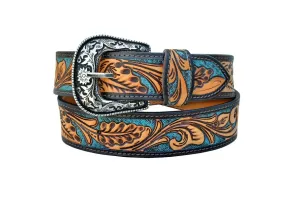 Western Genuine Leather Belt with Removable Buckle 30AB104