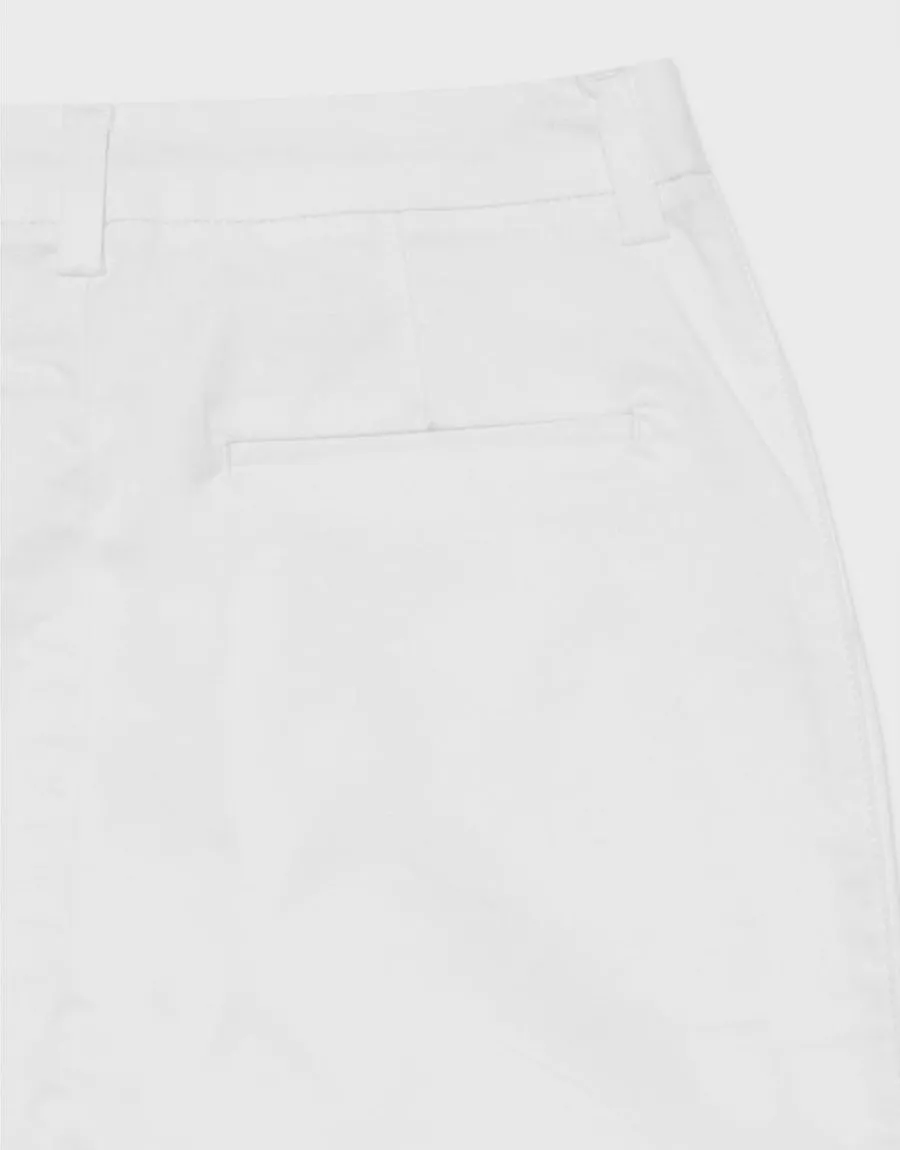 Women's CLP Trendy Wear Denim Short - WHITE