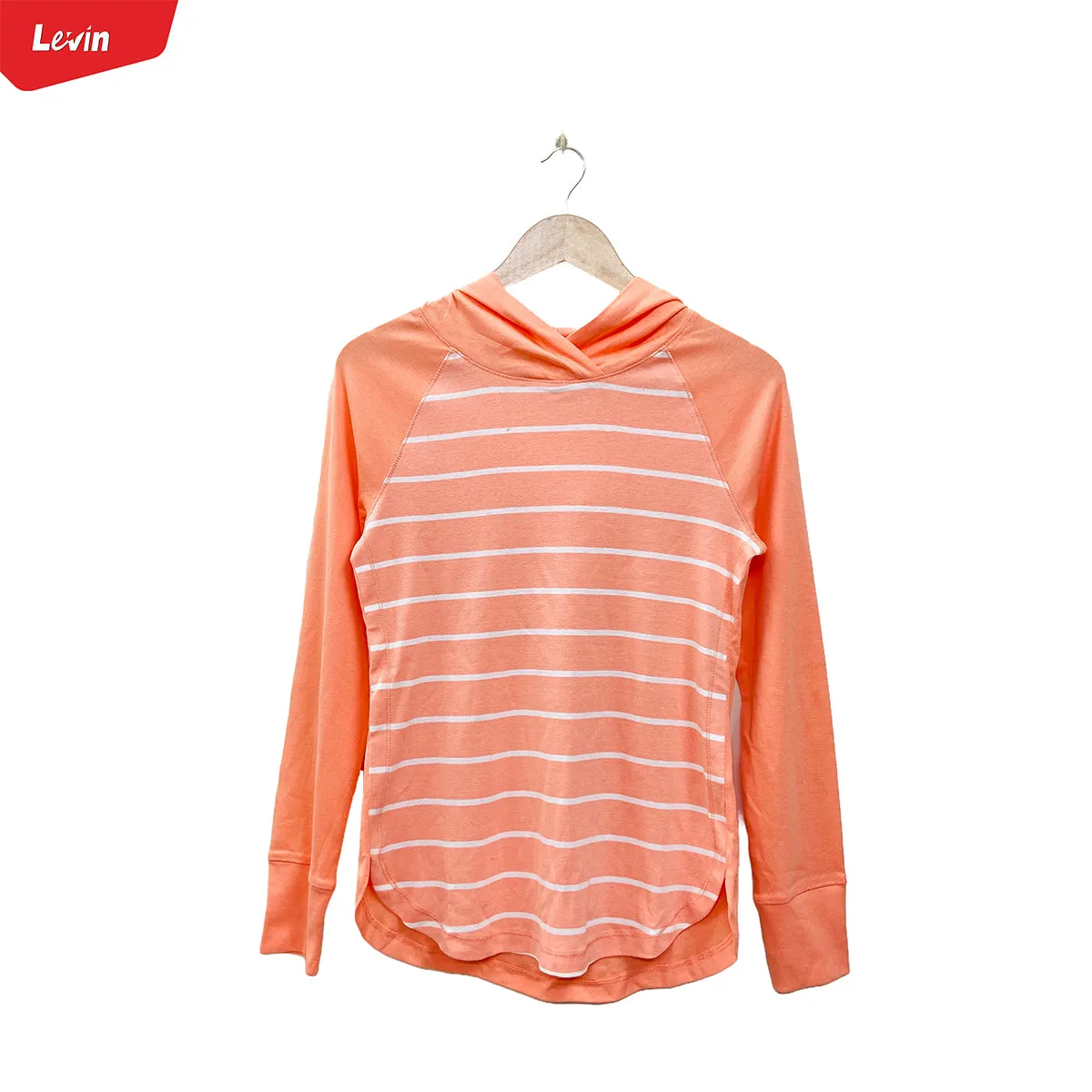 Women's Full Sleeve Striped Pullover Hoodie