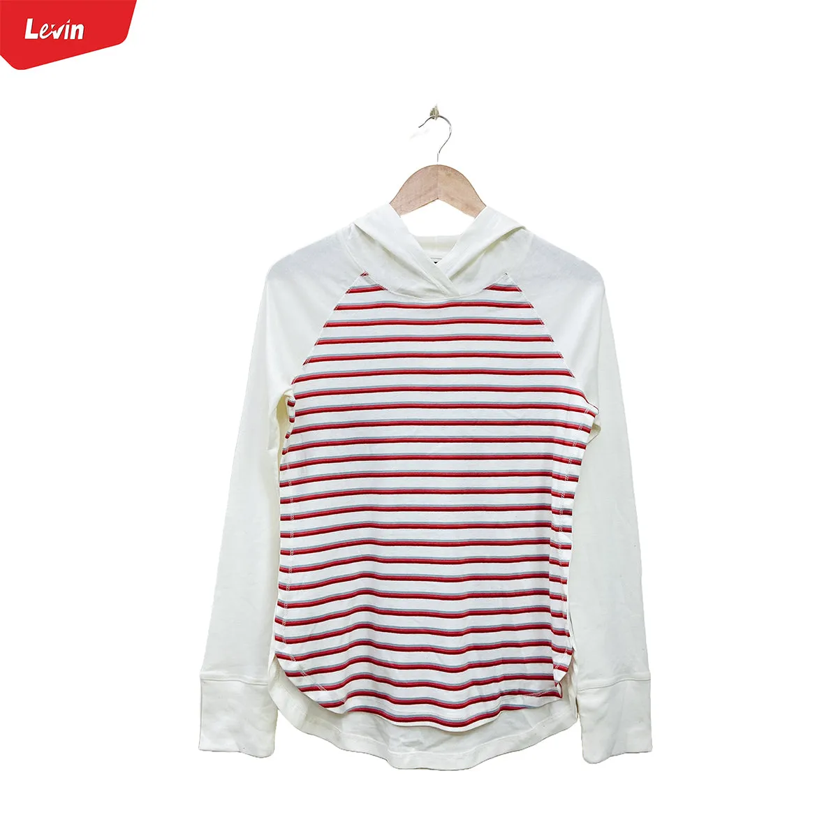 Women's Full Sleeve Striped Pullover Hoodie