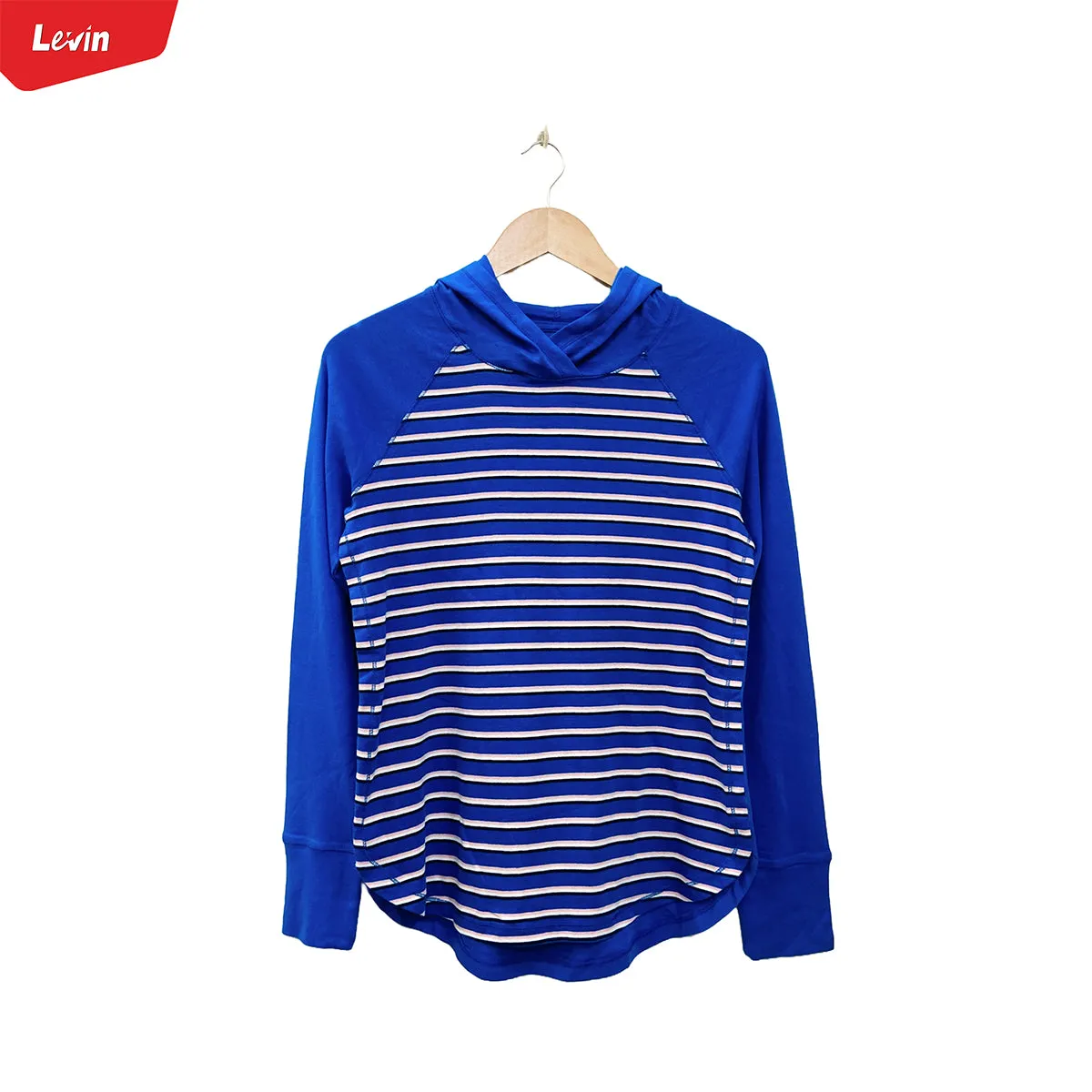 Women's Full Sleeve Striped Pullover Hoodie