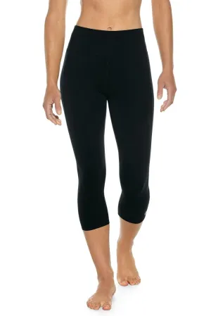 Women's High-Rise Asana Yoga Capris | Black