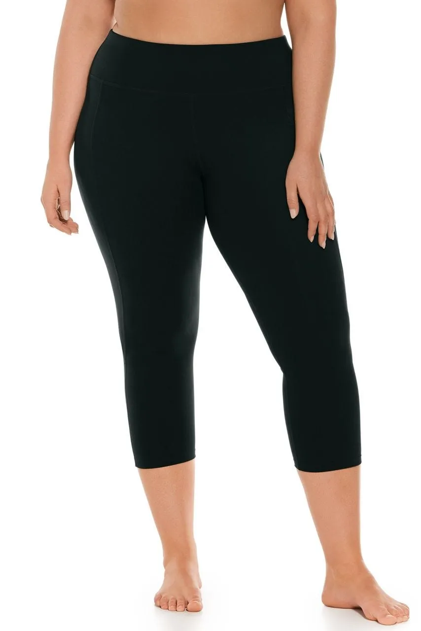 Women's High-Rise Asana Yoga Capris | Black