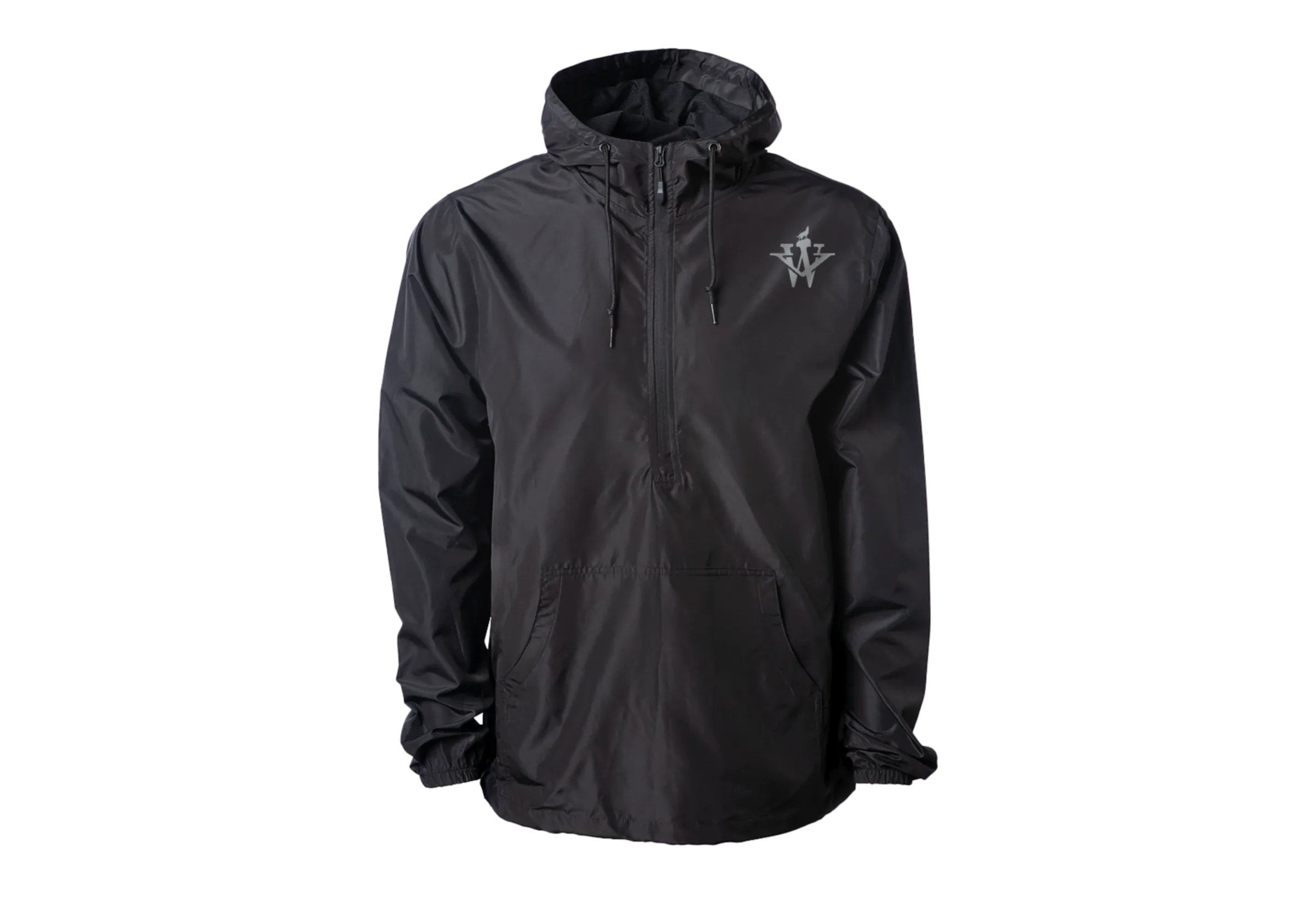 WV Men's Lightweight Half-Zipped Hooded Windbreaker