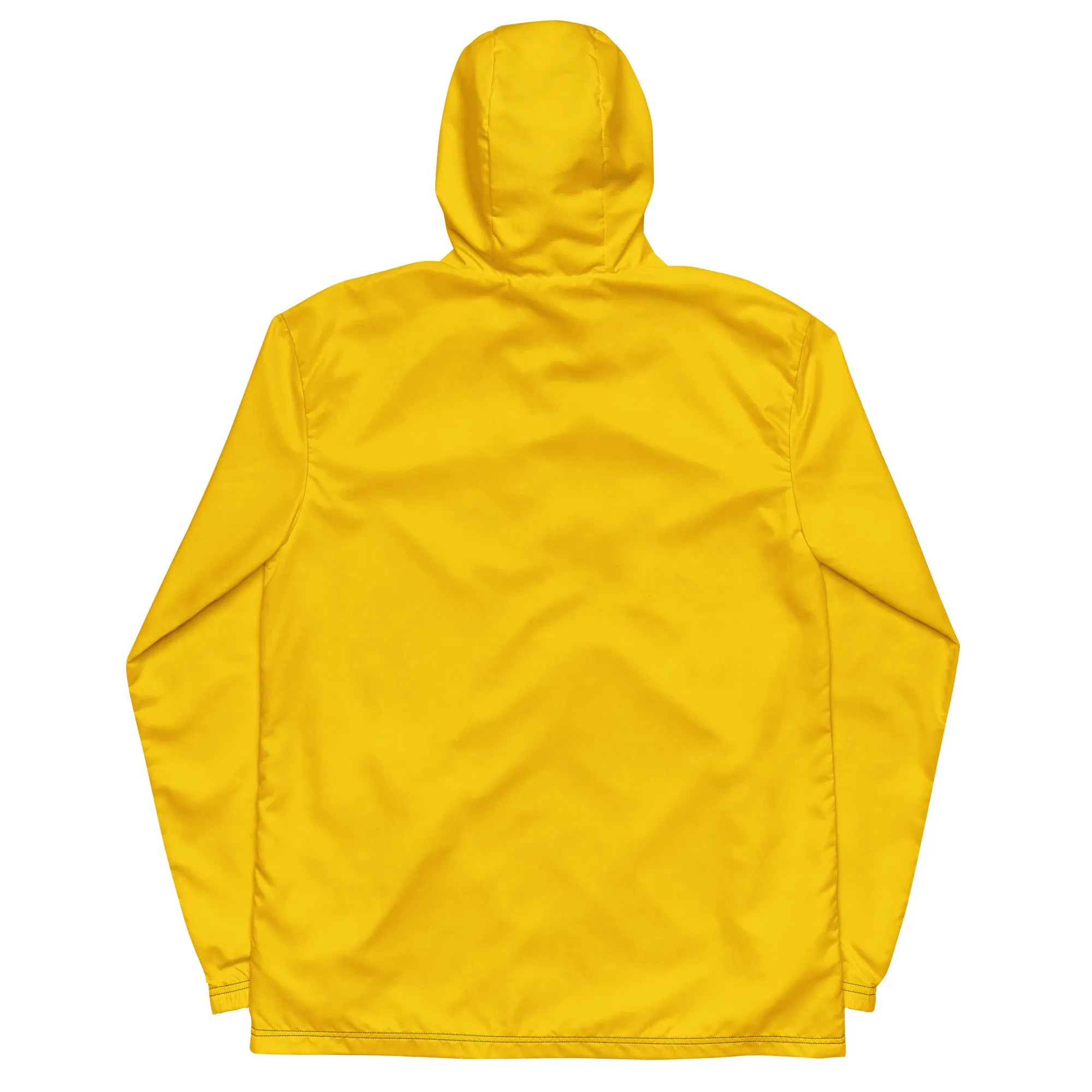 Yellow Windbreaker With Rainbow Pride Inside